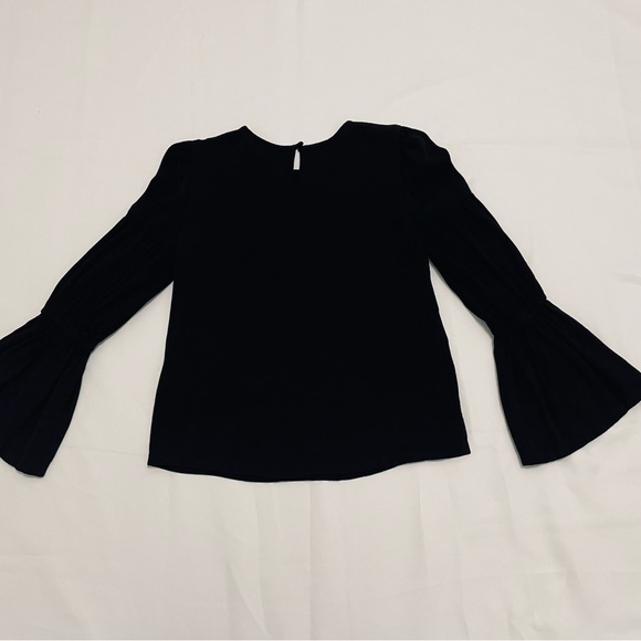 Club Monaco Black Bell Sleeves Blouses - Picture 2 of 6
